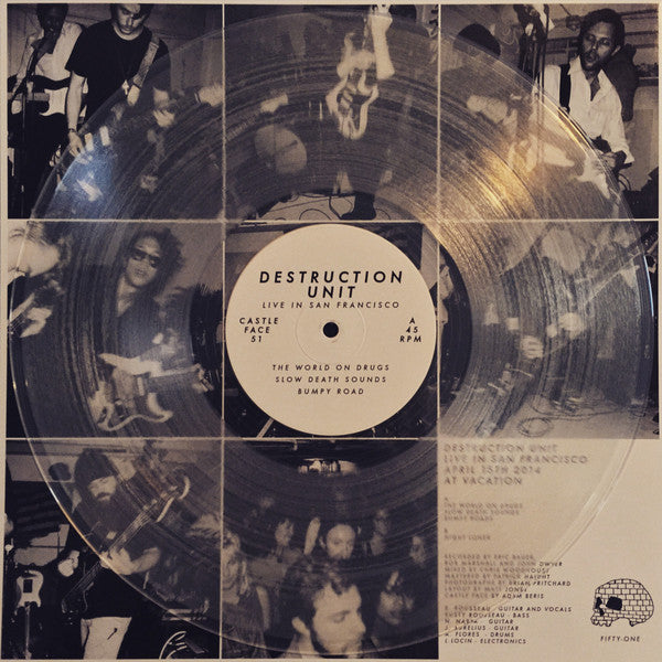 Destruction Unit – Live In San Francisco LP vinyl record, image 2 of 2
