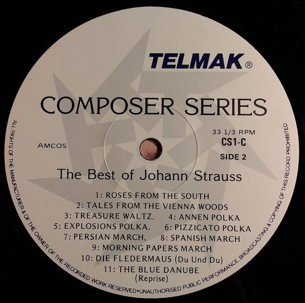Johann Strauss Jr. – The Best Of Strauss LP vinyl record, image 4 of 4