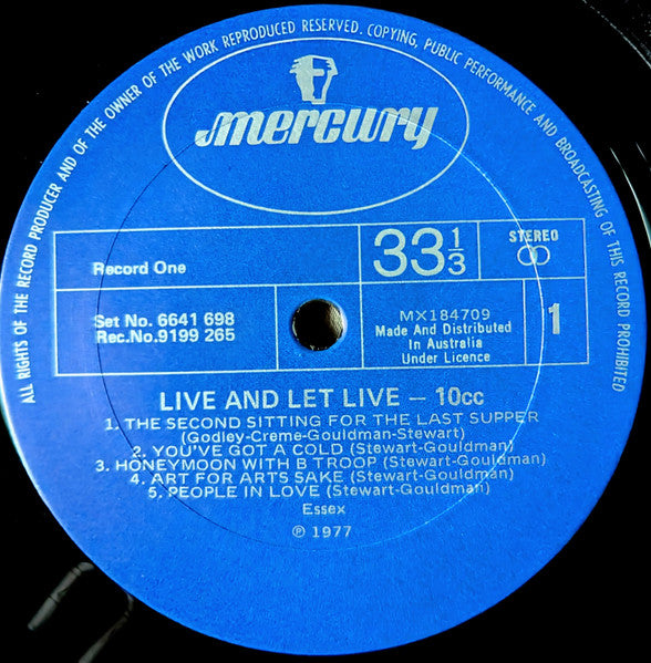 10cc – Live And Let Live (2xLP) LP vinyl record, image 5 of 8