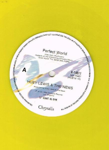 Huey Lewis & The News – Perfect World 12" vinyl record, image 3 of 4