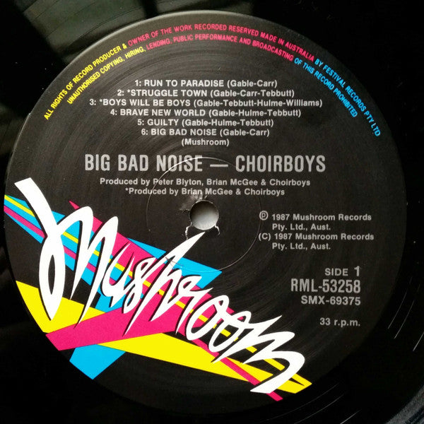 Choirboys – Big Bad Noise LP vinyl record, image 5 of 7