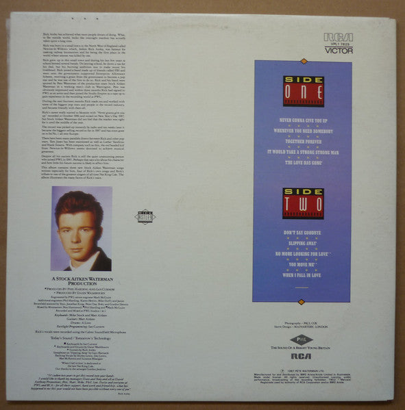 Rick Astley – Whenever You Need Somebody LP vinyl record, image 4 of 10