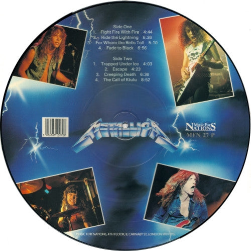 Metallica – Ride The Lightning LP vinyl record, image 2 of 2