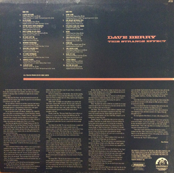 Dave Berry – This Strange Effect LP vinyl record, image 2 of 4