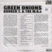 Booker T & The MG's – Green Onions LP vinyl record, image 2 of 4