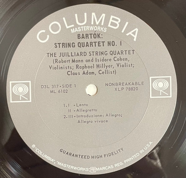 Béla Bartók, Juilliard String Quartet – The Six String Quartets (3xLP) LP vinyl record, image 4 of 9