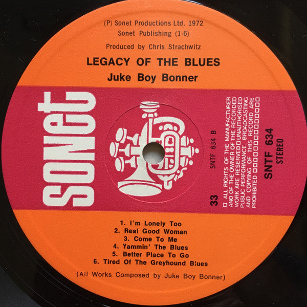 Juke Boy Bonner – The Legacy Of The Blues Vol. 5 LP vinyl record, image 3 of 4
