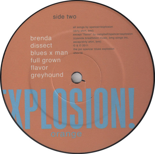 The Jon Spencer Blues Explosion – Orange LP vinyl record, image 4 of 6