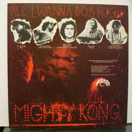 Mighty Kong – All I Wanna Do Is Rock LP vinyl record, image 2 of 4