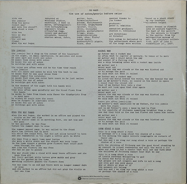 Pearls Before Swine – The Use Of Ashes LP vinyl record, image 2 of 8