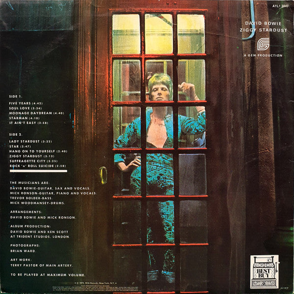 David Bowie – The Rise And Fall Of Ziggy Stardust And The Spiders From Mars LP vinyl record, image 2 of 4