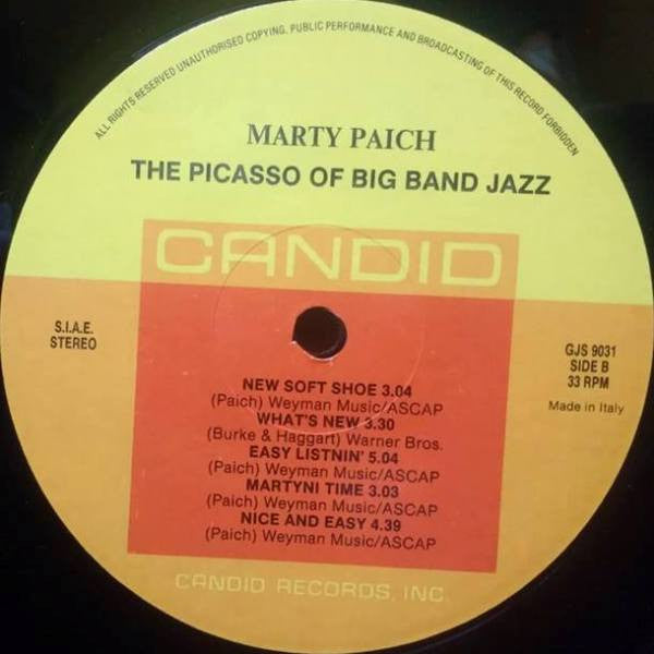 Marty Paich – The Picasso Of Big Band Jazz LP vinyl record, image 4 of 4