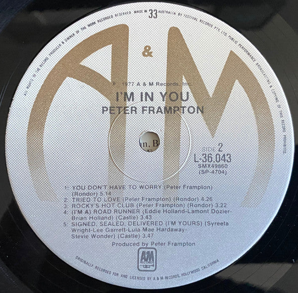 Peter Frampton – I'm In You LP vinyl record, image 4 of 9