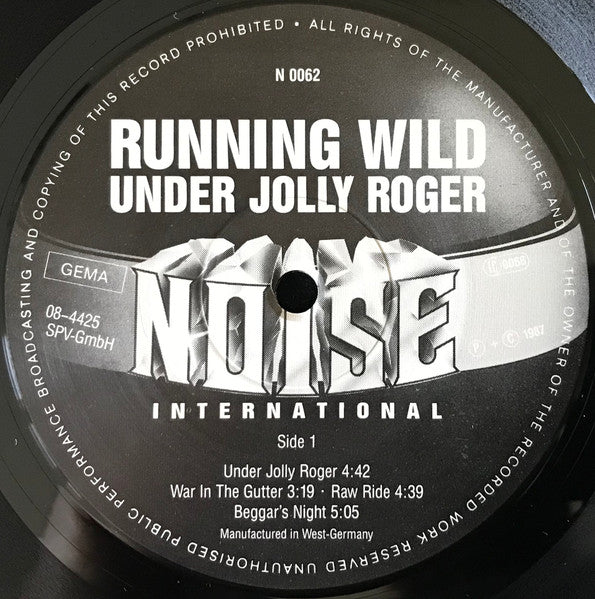 Running Wild – Under Jolly Roger LP vinyl record, image 3 of 10