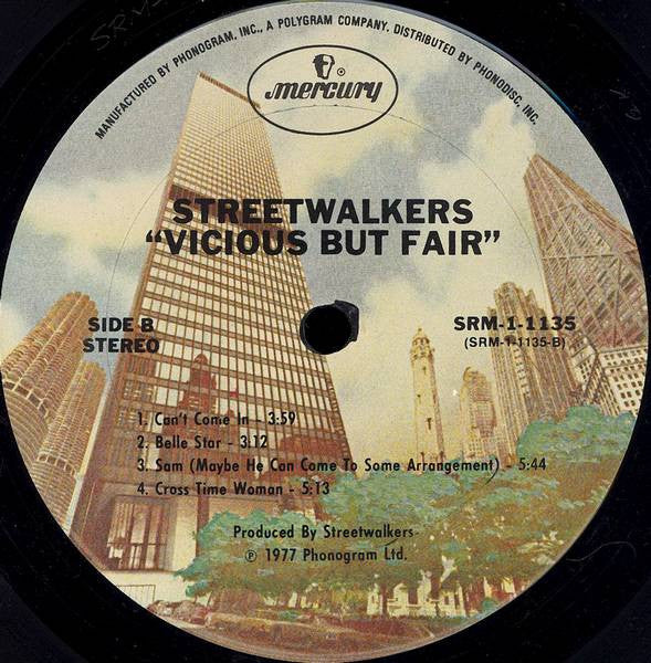 Streetwalkers – Vicious But Fair LP vinyl record, image 4 of 4