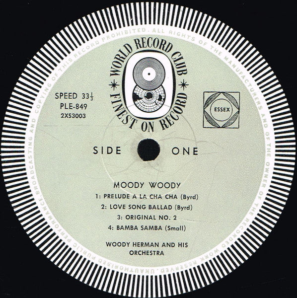 Woody Herman And His Orchestra, Charlie Byrd – Moody Woody Featuring Summer Sequence LP vinyl record, image 3 of 5