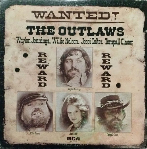 Waylon Jennings, Willie Nelson, Jessi Colter, Tompall Glaser – Wanted! The Outlaws LP vinyl record