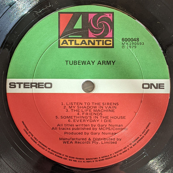 Tubeway Army – Tubeway Army LP vinyl record, image 3 of 7