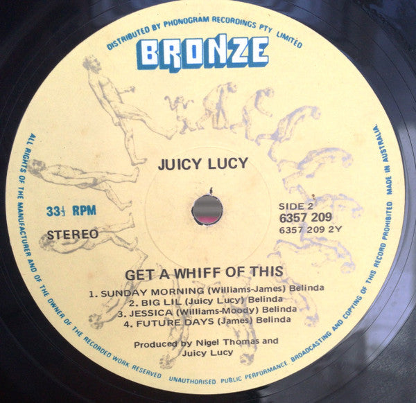 Juicy Lucy – Get A Whiff A This LP vinyl record, image 4 of 5