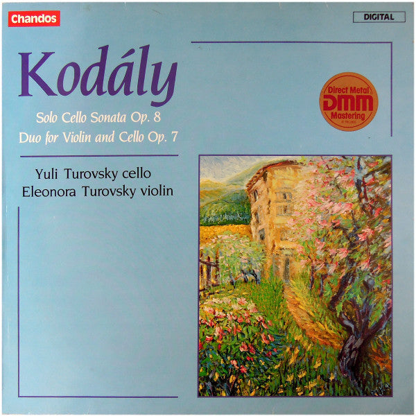 Zoltán Kodály, Yuli Turovsky, Eleonora Turovsky – Solo Cello Sonata Op.8 / Duo For Violin And Cello Op.7 LP vinyl record, image 1 of 4