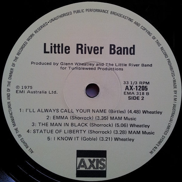 Little River Band – Little River Band LP vinyl record, image 4 of 4