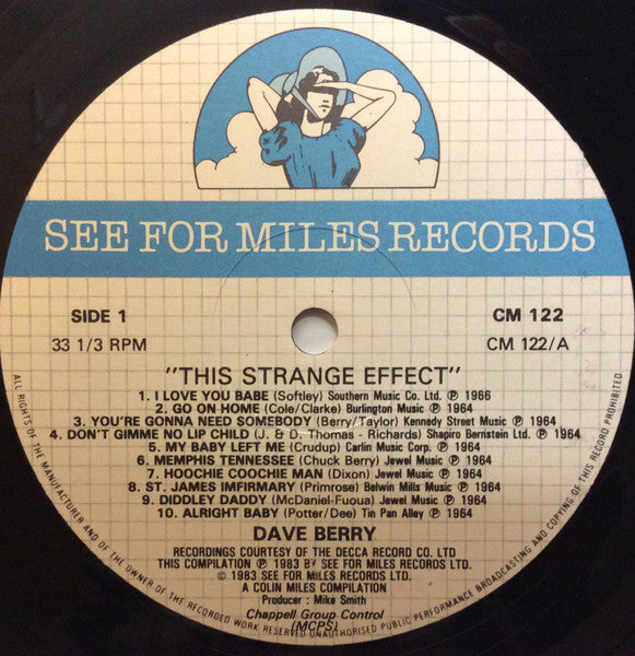 Dave Berry – This Strange Effect LP vinyl record, image 3 of 4