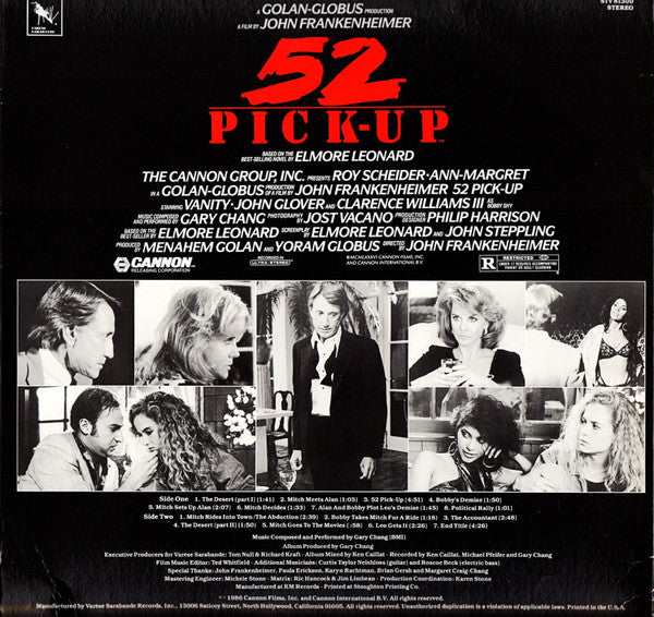 Gary Chang – 52 Pick-Up (Original Motion Picture Soundtrack) LP vinyl record, image 2 of 4