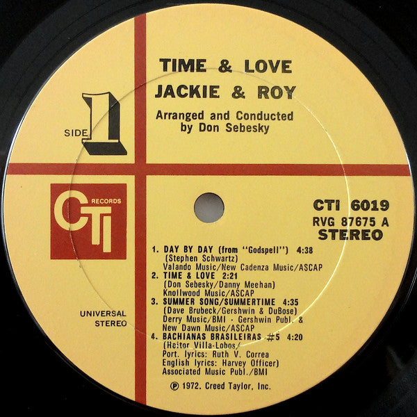 Jackie & Roy – Time & Love LP vinyl record, image 5 of 9