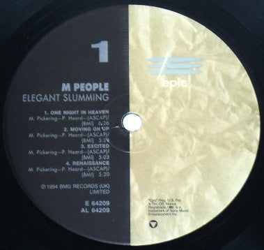 M People – Elegant Slumming LP vinyl record, image 3 of 5