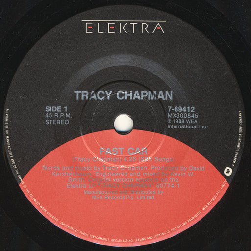 Tracy Chapman – Fast Car 7" vinyl record, image 1 of 2