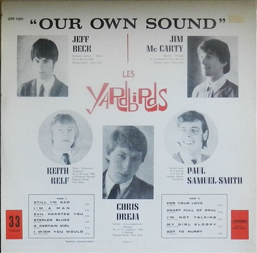 The Yardbirds – Our Own Sound LP vinyl record, image 2 of 3