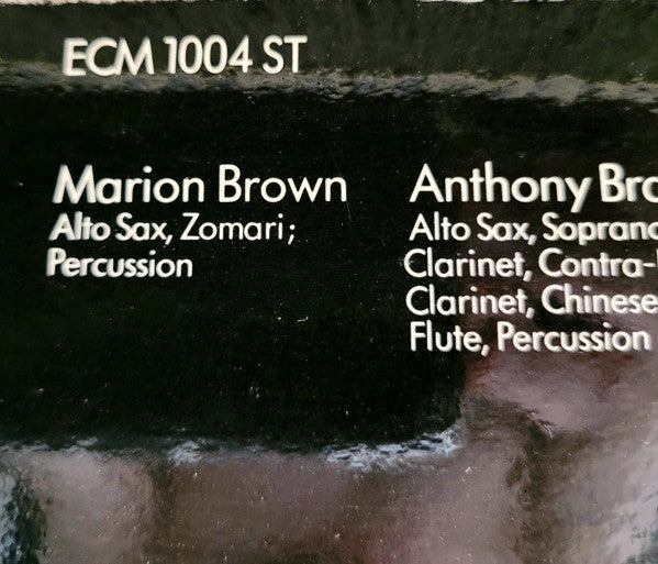 Marion Brown – Afternoon Of A Georgia Faun LP vinyl record, image 5 of 5