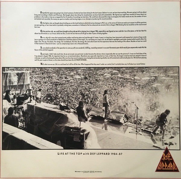 Def Leppard – Hysteria LP vinyl record, image 5 of 7