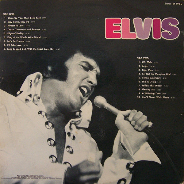 Elvis Presley – Elvis LP vinyl record, image 2 of 6