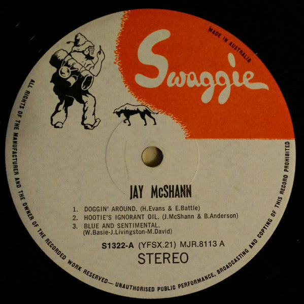 The Jay McShann All Stars – Going To Kansas City LP vinyl record, image 3 of 4