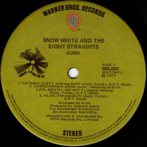 Kush – Presents Snow White... And The Eight Straights LP vinyl record, image 4 of 4