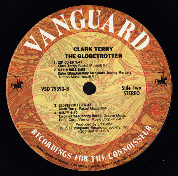 Clark Terry – The Globetrotter LP vinyl record, image 5 of 5