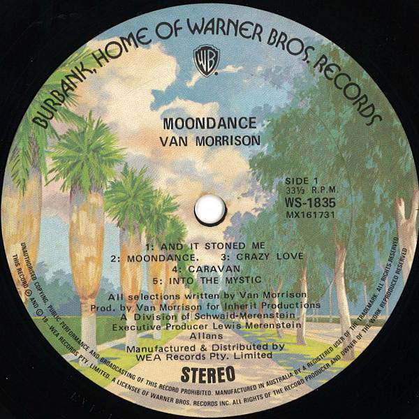 Van Morrison – Moondance LP vinyl record, image 3 of 4