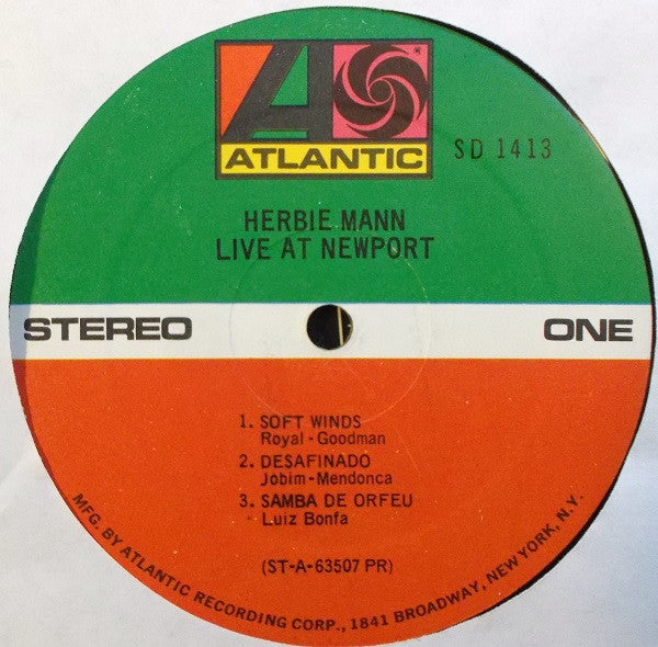 Herbie Mann – Live At Newport LP vinyl record, image 3 of 4