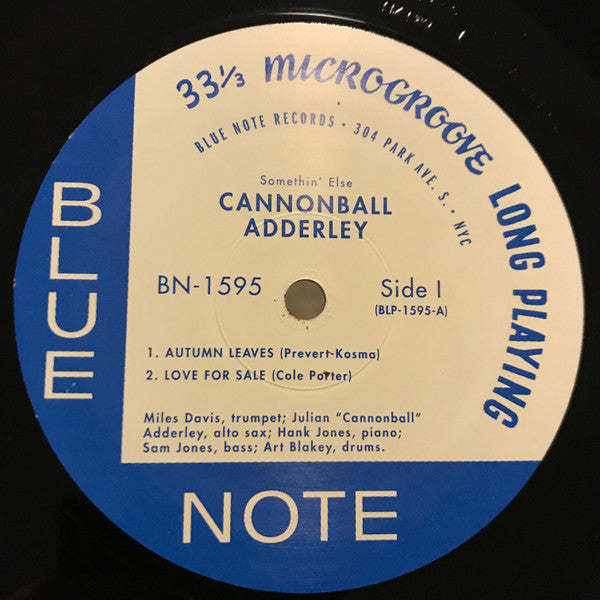 Cannonball Adderley – Somethin’ Else LP vinyl record, image 3 of 4