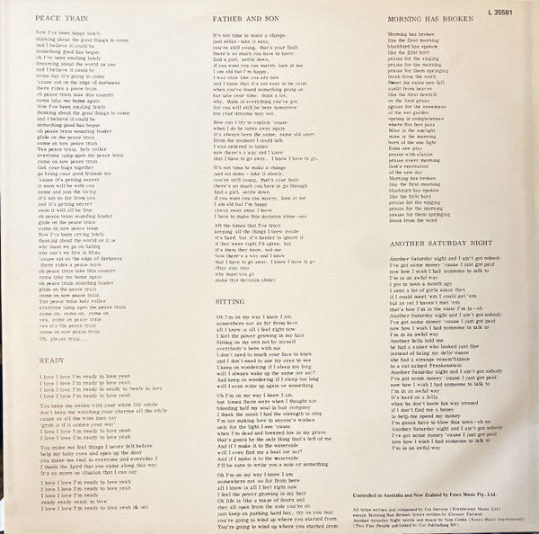 Cat Stevens – Greatest Hits LP vinyl record, image 6 of 6