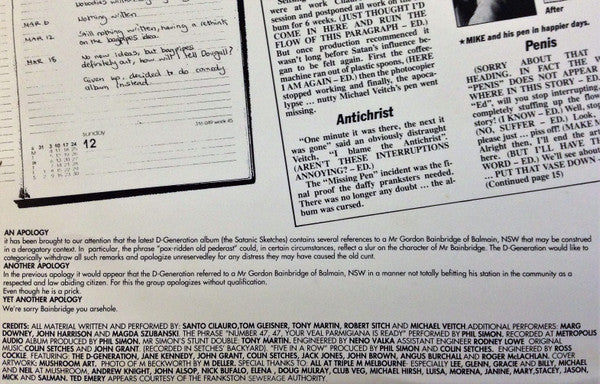 The D-Generation – The Satanic Sketches LP vinyl record, image 7 of 8