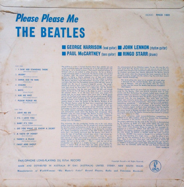 The Beatles – Please Please Me LP vinyl record, image 2 of 4