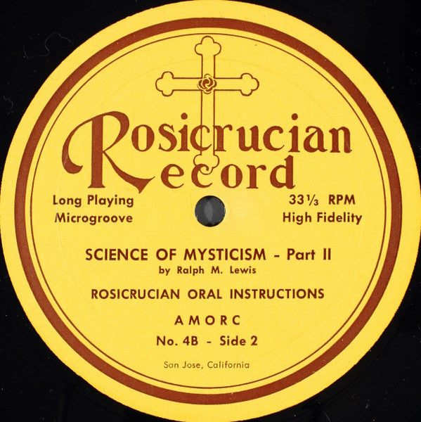 Ralph M. Lewis – The Science Of Mysticism LP vinyl record, image 4 of 4