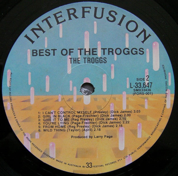 The Troggs – Best Of The Troggs LP vinyl record, image 4 of 4