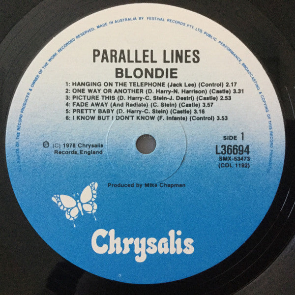 Blondie – Parallel Lines LP vinyl record, image 3 of 6