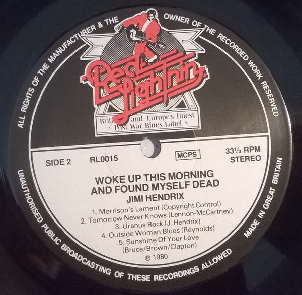 Jimi Hendrix – Woke Up This Morning And Found Myself Dead LP vinyl record, image 4 of 4