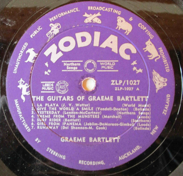 Gray Bartlett – The Guitars Of Graeme Bartlett LP vinyl record, image 3 of 4