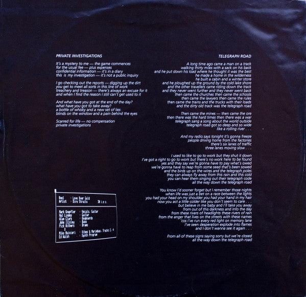 Dire Straits – Love Over Gold LP vinyl record, image 5 of 10
