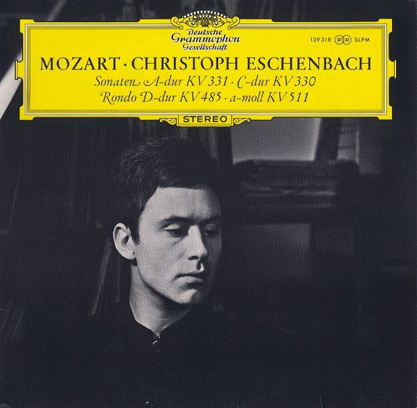 Wolfgang Amadeus Mozart, Christoph Eschenbach – Sonaten A-Dur KV 331 • C-Dur KV 330 / Rondo D-Dur KV 485 • A-Moll KV 511 LP vinyl record, image 1 of 2